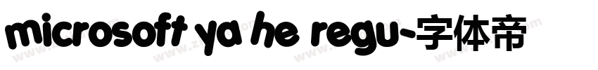 microsoft ya he regu字体转换